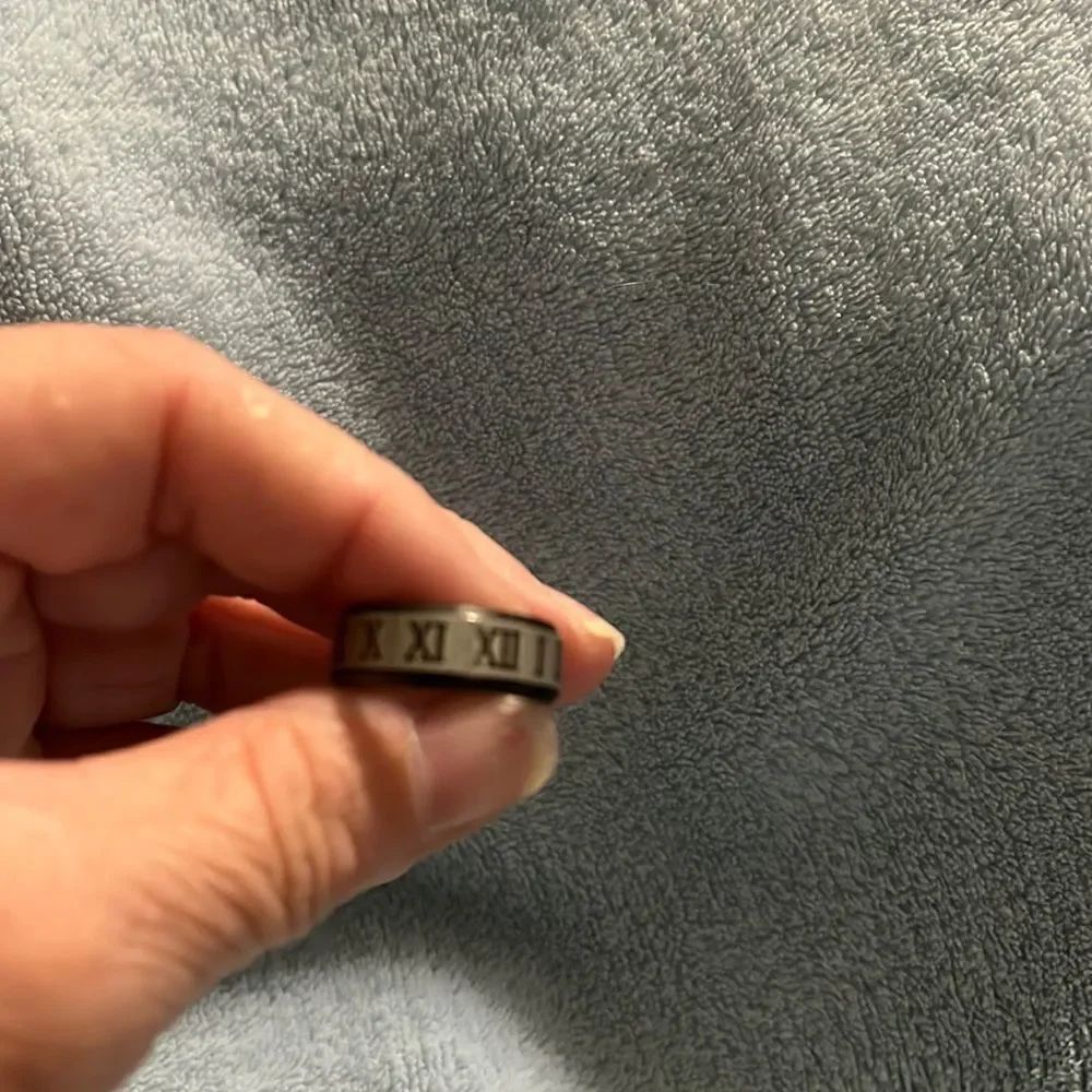 Stainless Steel Roman Numeral Ring